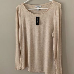 NEW! WHBM Long Sleeve Crewneck Tee